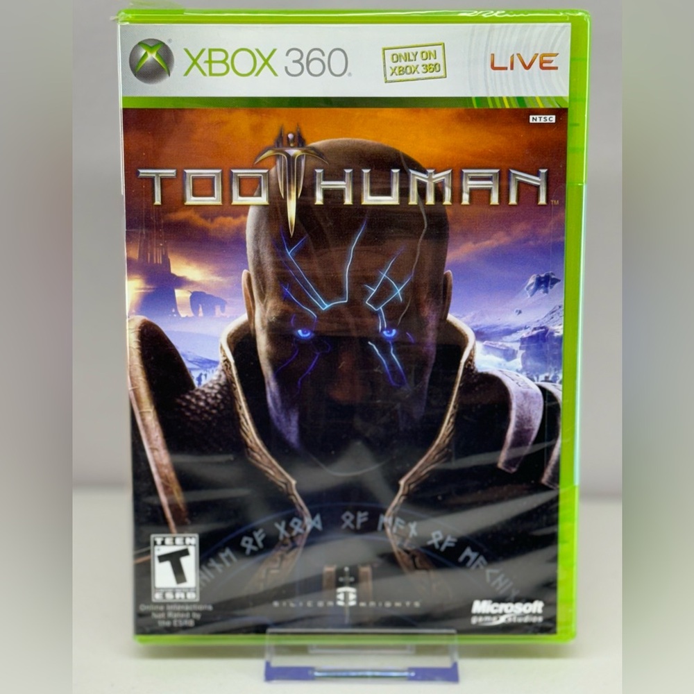 Too Human (Microsoft XBOX 360, Live, 2008) New Factory Sealed CIB Video Game